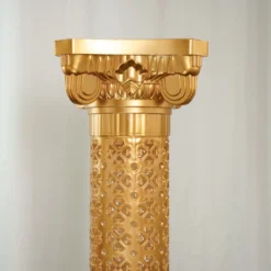 4 Pack | Gold Crafted Venetian Inspired Pedestal Stand | Plant Pillar - 40" Tall PVC -Home Decor Promotional Store PROP ROMA 25 D01 1.progressive 531e6c2e 7f96 4250 bbb8 c528950741ba
