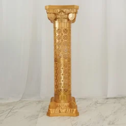 4 Pack | Gold Crafted Venetian Inspired Pedestal Stand | Plant Pillar - 40" Tall PVC -Home Decor Promotional Store PROP ROMA 25 D03 1.progressive ef66ee99 301e 46ea 80d5 473b1252f2ea