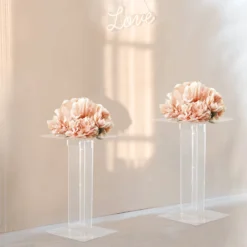 Heavy Duty Acrylic Display Stands With Square Bases, Clear Plexiglass Flower Pedestal Stand - 10mm Thick 38 Heavy Duty Acrylic Display Stands With Square Bases, Clear Plexiglass Flower Pedestal Stand - 10mm Thick -Home Decor Promotional Store PROP STND 001 24 CLR 02 bd151914 618e 4fb1 a751 7902eeb1943f