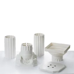 4 Pack | 34" White Height Adjustable Empirical Roman Inspired Pedestal Column Plant Stand - PVC 13 4 Pack | 34" White Height Adjustable Empirical Roman Inspired Pedestal Column Plant Stand - PVC -Home Decor Promotional Store PVC ROMA 04 D01