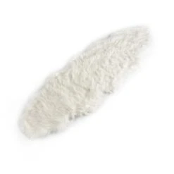 6ftx2ft White Ultra Soft Faux Sheepskin Rug Runner, Fluffy Area Rug Shag Carpet -Home Decor Promotional Store RUN FUR 01 WHT D07