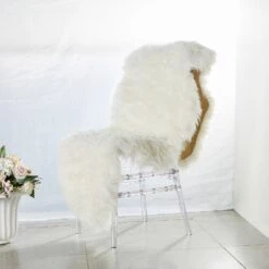 6ftx2ft White Ultra Soft Faux Sheepskin Rug Runner, Fluffy Area Rug Shag Carpet -Home Decor Promotional Store RUN FUR 01 WHT 01