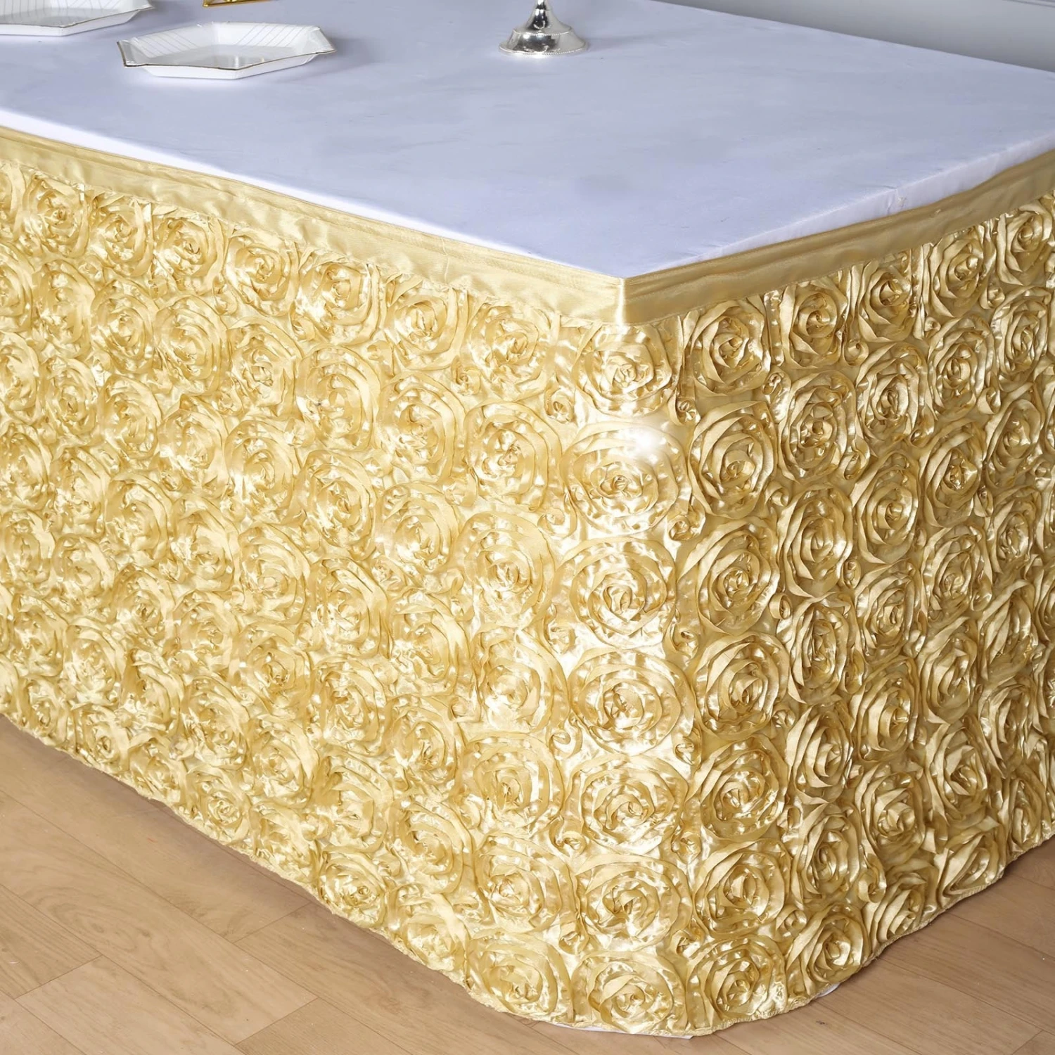 21FT Rosette Table Skirt 10 21FT Rosette Table Skirt - Image 10