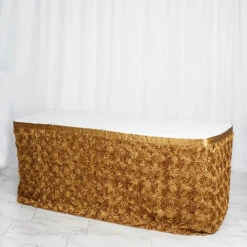 21FT Rosette Table Skirt 36 21FT Rosette Table Skirt -Home Decor Promotional Store SKT 01 GOLD 21 D15