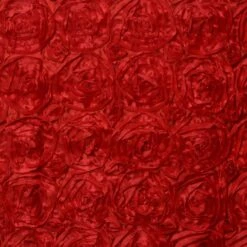 17ft Satin Rosette Fitted Table Cover, 3D Rose Table Skirt -Home Decor Promotional Store SKT 01 RED 17 D01 4f0d93d7 799b 4d79 a945 c6b5deae0071