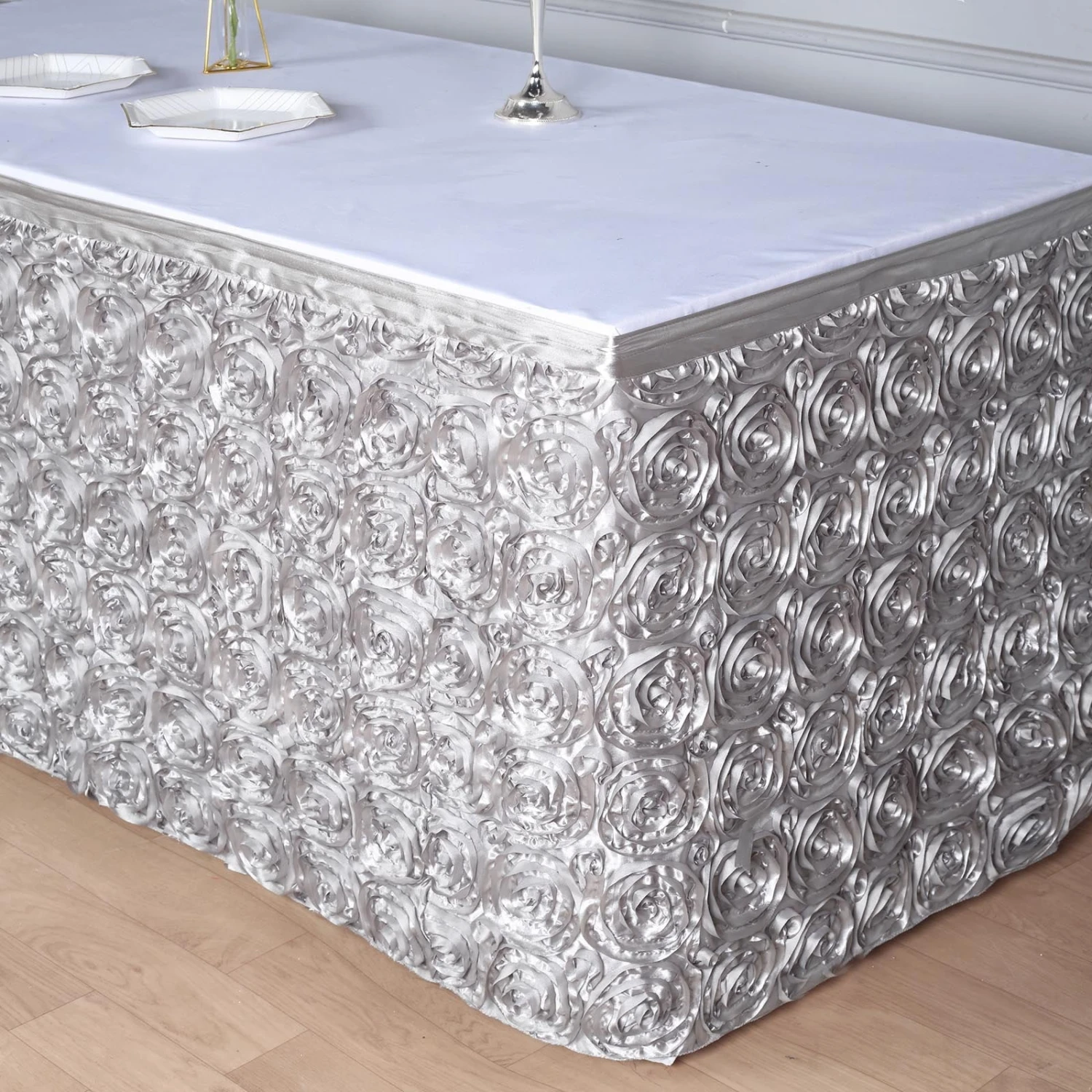 21FT Rosette Table Skirt 20 21FT Rosette Table Skirt - Image 20