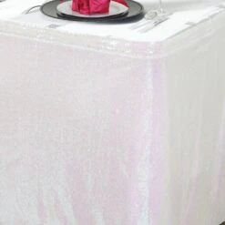 14FT White Iridescent Glitzy Sequin Table Skirts -Home Decor Promotional Store SKT 02 001 14 D01 febb26f6 4d55 4e51 baa9 b3dc597b6740