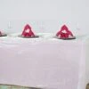 14FT White Iridescent Glitzy Sequin Table Skirts