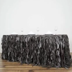 14FT Curly Willow Taffeta Table Skirt -Home Decor Promotional Store SKT 03 044 14 01