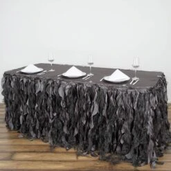 17FT Curly Willow Taffeta Table Skirt 38 17FT Curly Willow Taffeta Table Skirt -Home Decor Promotional Store SKT 03 044 17 01