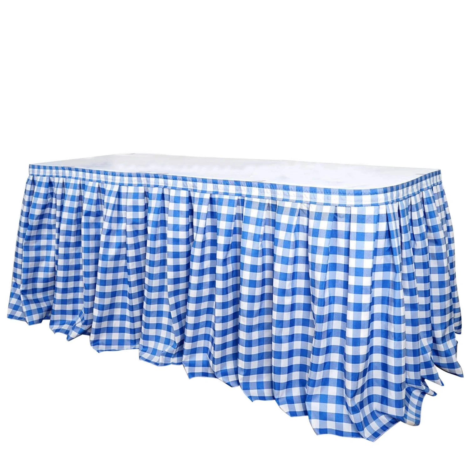 Checkered Table Skirt | 21FT | Buffalo Plaid Gingham Polyester Table Skirts 11 Checkered Table Skirt | 21FT | Buffalo Plaid Gingham Polyester Table Skirts - Image 11