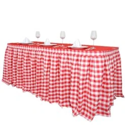 Checkered Table Skirt | 21FT | Buffalo Plaid Gingham Polyester Table Skirts 27 Checkered Table Skirt | 21FT | Buffalo Plaid Gingham Polyester Table Skirts -Home Decor Promotional Store SKT CHK RED 14 01.progressive 65bf657f 644d 4e63 bcb5 1142ad9e9eae