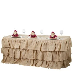 Natural 3 Tier Rustic Ruffled Burlap Table Skirt -Home Decor Promotional Store SKT JUTE RUF 21 01 490x490 acc2fb42 7891 4edf 9e24 3f36568b7855