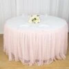 14FT Premium Pleated Lace Table Skirt