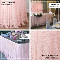 21FT Premium Lace Table Skirt, Pleated Vintage Table Drape -Home Decor Promotional Store SKT LACE 046 EBC1.progressive 8f84460a 235c 4707 8e14 2d75b934274d