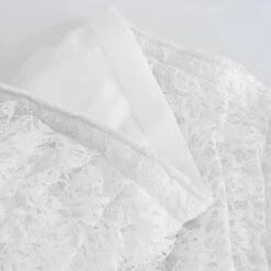 14FT Premium Pleated Lace Table Skirt 31 14FT Premium Pleated Lace Table Skirt -Home Decor Promotional Store SKT LACE WHT 14 D04