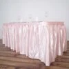 14FT Pleated Satin Table Skirt