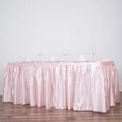 21FT Satin Table Skirt, Glossy Pleated Table Drape -Home Decor Promotional Store SKT STN 046 21 01.progressive 83c7e858 8ca8 483e 9e71 0741c4d9c1dd