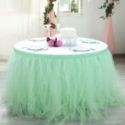 17 FT - 4 Layer Tulle Tutu Pleated Table Skirts -Home Decor Promotional Store SKT T01 MINT COMBO 02.progressive 9375fe81 27af 4f98 83b6 86be9858a86d