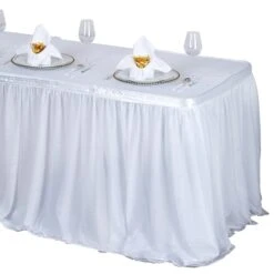 White 2 Layer Tulle Tutu Table Skirt With Satin Attachment 15 White 2 Layer Tulle Tutu Table Skirt With Satin Attachment -Home Decor Promotional Store SKT T02 WHT 14 99.progressive 098d306d 5a70 4906 a1cb 02c933762509