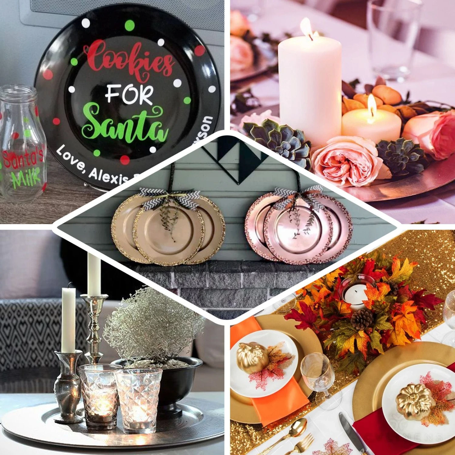 6 Pack Round Acrylic Plastic Charger Plates, Dinner Table Decor 13" 3 6 Pack Round Acrylic Plastic Charger Plates, Dinner Table Decor 13" - Image 3