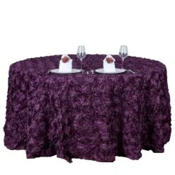 120" Grandiose 3D Rosette Satin Round Tablecloth -Home Decor Promotional Store TAB 01 120 EGG 99.progressive 84fd652e 0782 46b8 bb13 a7f5fe7f0610
