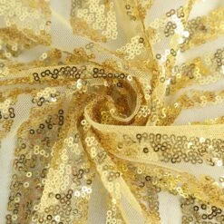 90"x132" Seamless Diamond Sequin Rectangular Tablecloth -Home Decor Promotional Store TAB 02G 90132 GOLD D10
