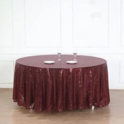120" Premium Sequin Round Tablecloth -Home Decor Promotional Store TAB 02 120 BURG D01 540x ac5fdf07 33e5 473f 822f 77e96a353ccb