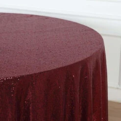 120" Premium Sequin Round Tablecloth -Home Decor Promotional Store TAB 02 120 BURG D07 grande.progressive dc6eed4d ac58 455f 89f3 8ab698e5816d