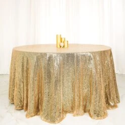 120" Premium Sequin Round Tablecloth -Home Decor Promotional Store TAB 02 120 CHMP D04.progressive 37b951d1 d4ac 4e8b 9953 7632929c1942