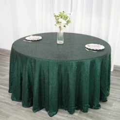 120" Premium Sequin Round Tablecloth -Home Decor Promotional Store TAB 02 120 HUNT 02