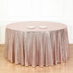 132" Premium Sequin Tablecloth, Round Glitter Table Cloth 29 132" Premium Sequin Tablecloth, Round Glitter Table Cloth -Home Decor Promotional Store TAB 02 136 046 D05