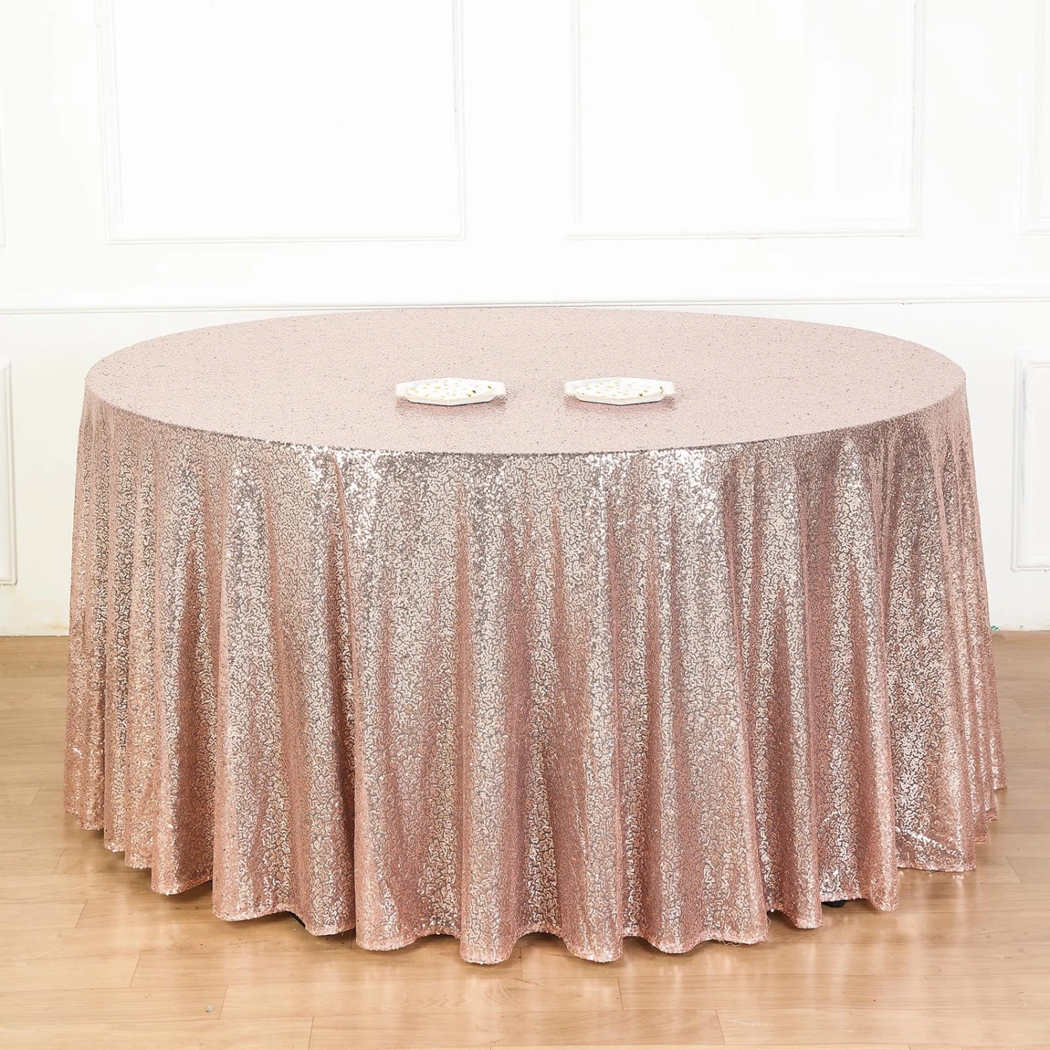 132" Premium Sequin Tablecloth, Round Glitter Table Cloth 10 132" Premium Sequin Tablecloth, Round Glitter Table Cloth - Image 10