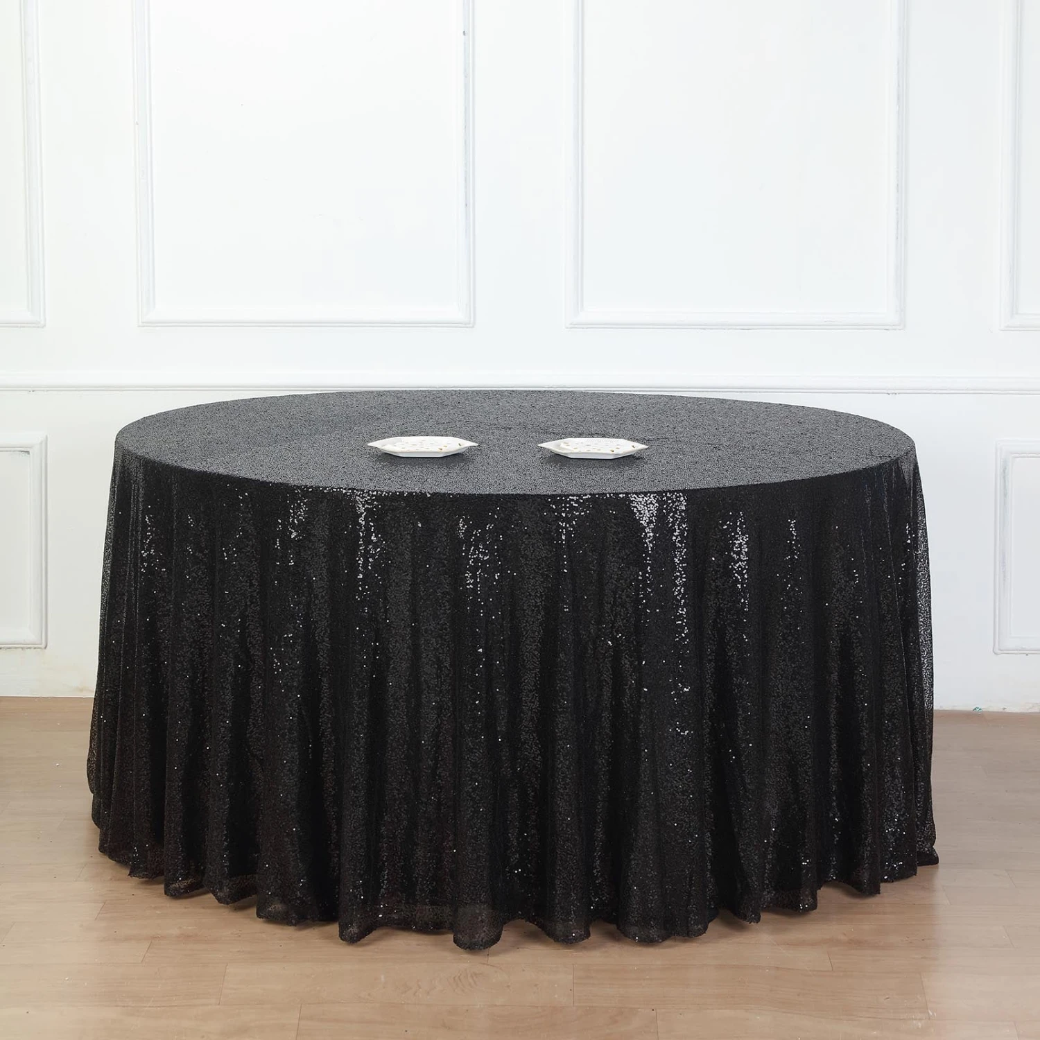 132" Premium Sequin Tablecloth, Round Glitter Table Cloth 6 132" Premium Sequin Tablecloth, Round Glitter Table Cloth - Image 6