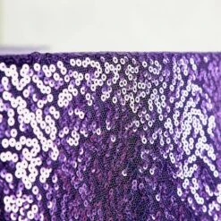 132" Premium Sequin Tablecloth, Round Glitter Table Cloth 24 132" Premium Sequin Tablecloth, Round Glitter Table Cloth -Home Decor Promotional Store TAB 02 136 PURP D03