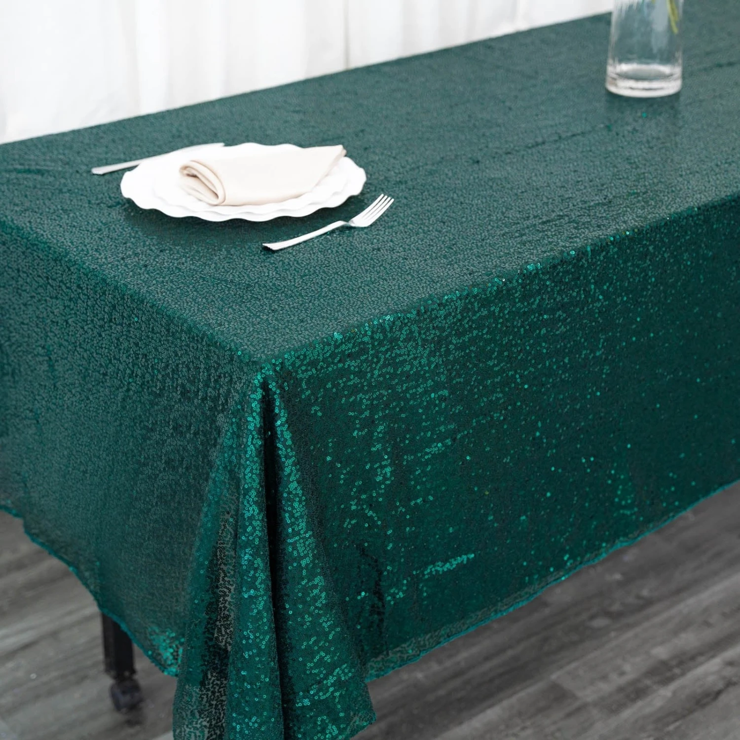 60" X 102" Premium Sequin Rectangle Tablecloth 5 60" X 102" Premium Sequin Rectangle Tablecloth - Image 5