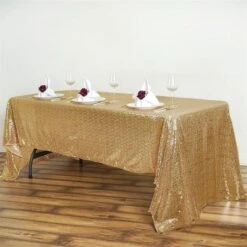 60" X 126" Premium Sequin Rectangle Tablecloth -Home Decor Promotional Store TAB 02 60126 GOLD 02.progressive b4d01b9c c496 4b45 a6ad 1778224ef4c5