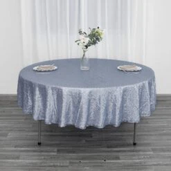 90" Premium Sequin Tablecloth, Round Glitter Table Cloth