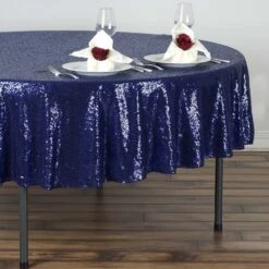 90" Premium Sequin Tablecloth, Round Glitter Table Cloth -Home Decor Promotional Store TAB 02 90 PARENT 3