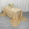 Wave Mesh Rectangular Tablecloth With Embroidered Sequins 90"x156"