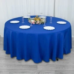108" 200 GSM Seamless Premium Polyester Round Tablecloth -Home Decor Promotional Store TAB 108 ROY PRM 02 971a29ce 9fa9 46d7 a7fe 310390734221