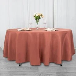 108" 200 GSM Seamless Premium Polyester Round Tablecloth -Home Decor Promotional Store TAB 108 TERC PRM 01 0d270390 3a9c 46ea a26e b793b50b3e48