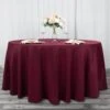120" 200 GSM Seamless Premium Polyester Round Tablecloth