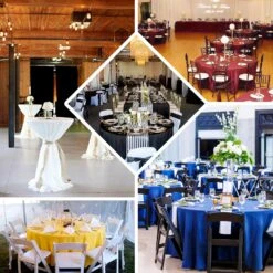 120" 200 GSM Seamless Premium Polyester Round Tablecloth -Home Decor Promotional Store TAB 120 PRM EBC2