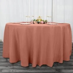 120" 200 GSM Seamless Premium Polyester Round Tablecloth -Home Decor Promotional Store TAB 120 TERC PRM D02 a6e79f55 1163 473f b3df d95055bfb087