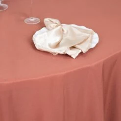 120" 200 GSM Seamless Premium Polyester Round Tablecloth -Home Decor Promotional Store TAB 120 TERC PRM D05