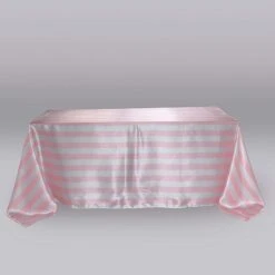 90" X 132" | Stripe Satin Rectangle Tablecloth | Seamless 32 90" X 132" | Stripe Satin Rectangle Tablecloth | Seamless -Home Decor Promotional Store TAB 15 90132 046 99