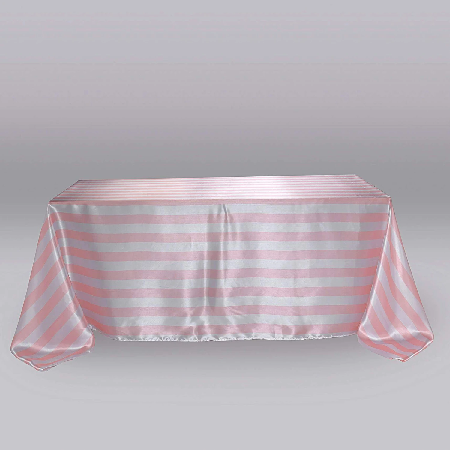 90" X 132" | Stripe Satin Rectangle Tablecloth | Seamless 13 90" X 132" | Stripe Satin Rectangle Tablecloth | Seamless - Image 13