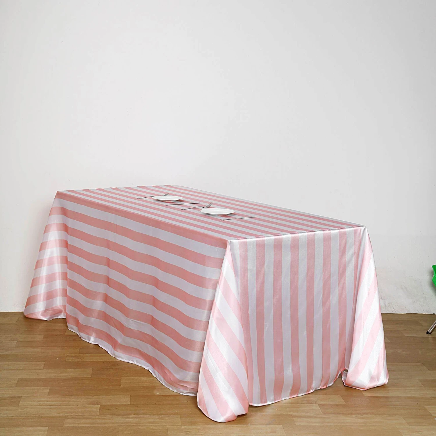 90" X 132" | Stripe Satin Rectangle Tablecloth | Seamless 11 90" X 132" | Stripe Satin Rectangle Tablecloth | Seamless - Image 11