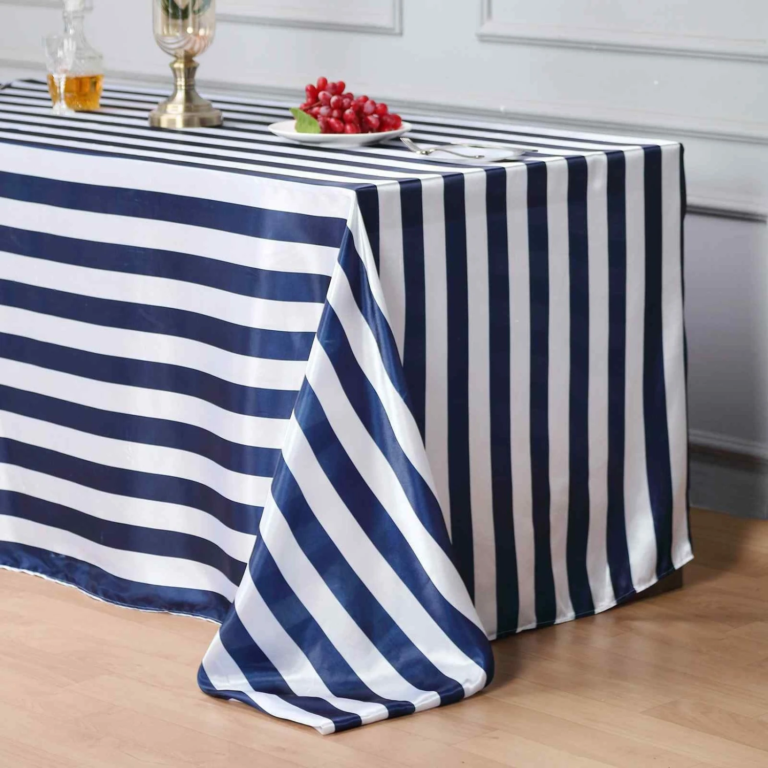 90" X 132" | Stripe Satin Rectangle Tablecloth | Seamless 20 90" X 132" | Stripe Satin Rectangle Tablecloth | Seamless - Image 20